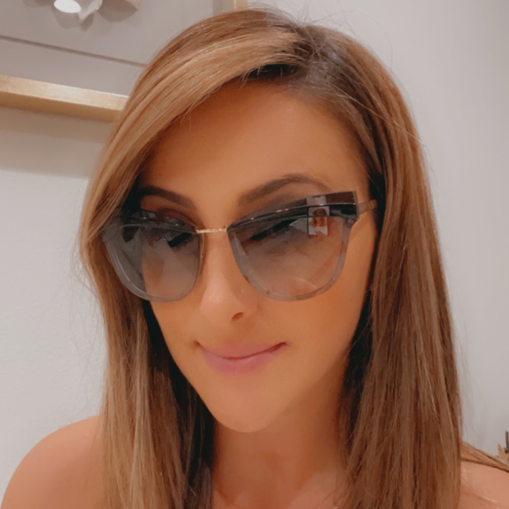Prada Black and Gold Sunglasses